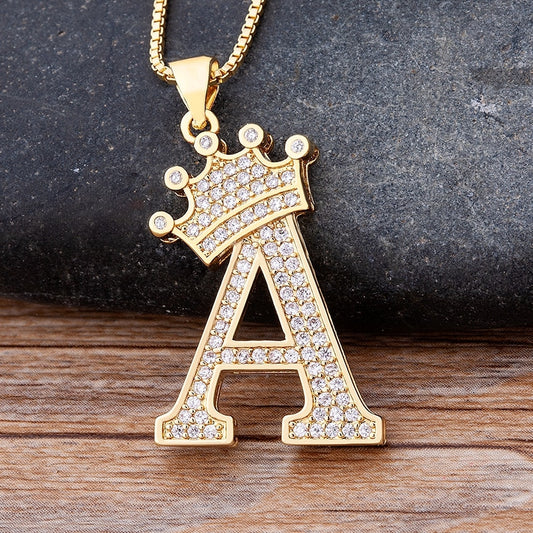 A-Z Crown Necklace